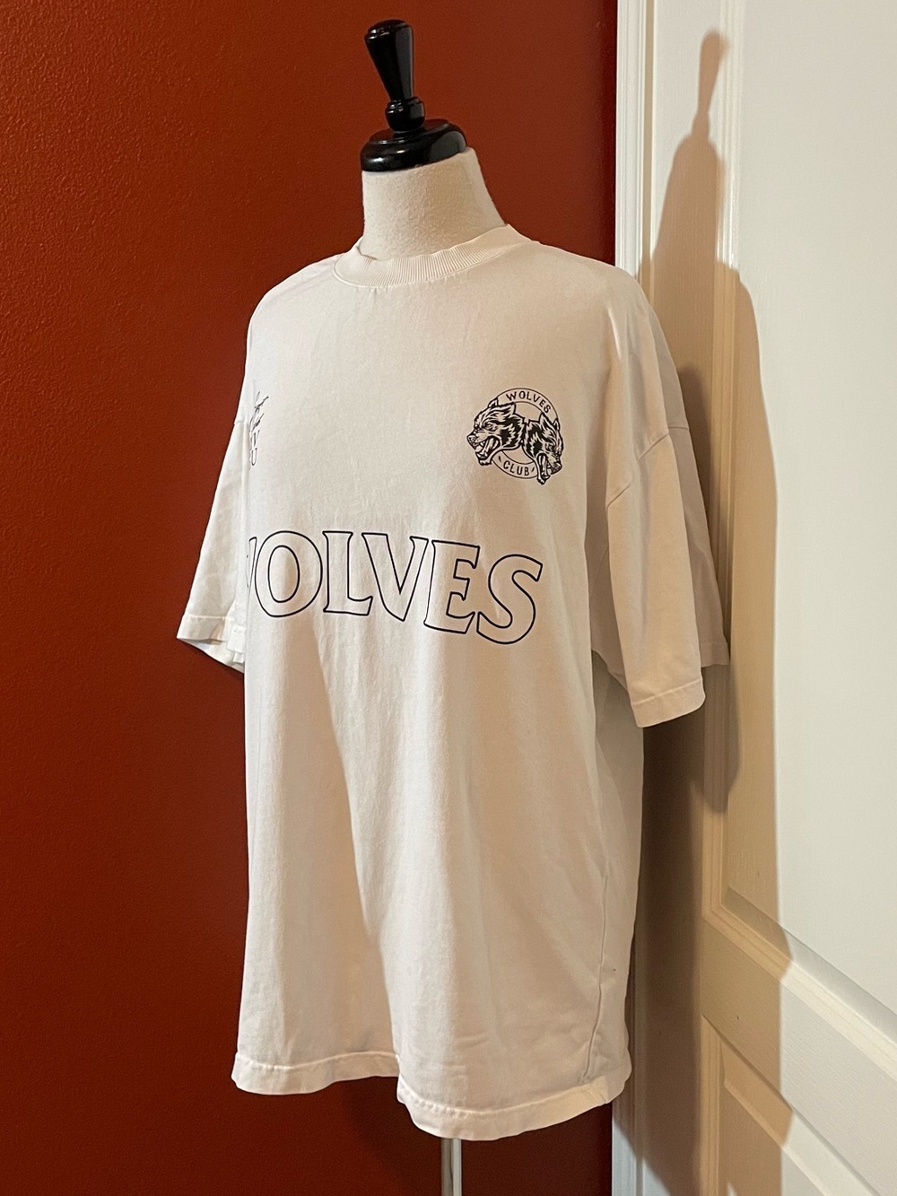 Darc Sport Men’s MMXV Wolves Club Relaxed White Cotton Pump Gym Tee Shirt
